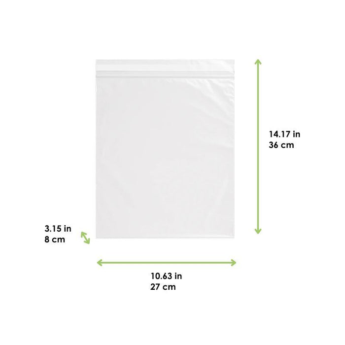 Bolsa de plástico BOPP con cinta adhesiva 360x270mm A80mm - 100Uds