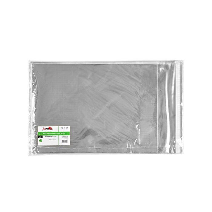 Bolsa de plástico BOPP con cinta adhesiva 460x330mm - 100Uds