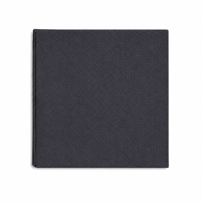 Servilleta micropunto de papel 2 capas antracita 380x380mm - 40Uds