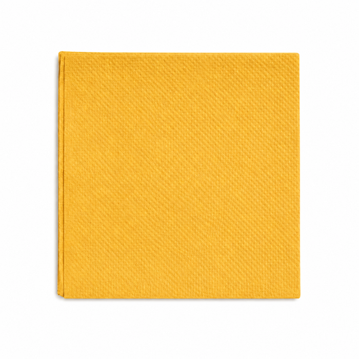 Servilleta micropunto de papel 2 capas amarillo 380x380mm - 40Uds
