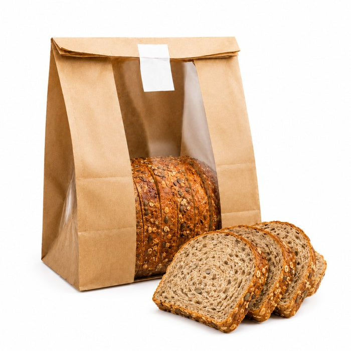 Bolsa de papel SOS kraft con ventana 180x110mm A265mm - 125Uds