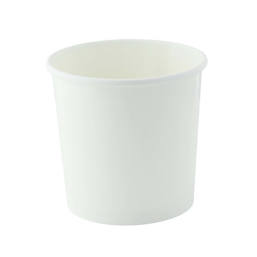 Vaso de cartón blanco para caliente/frío (vendido sin tapa) 350ml A89mm - 50Uds