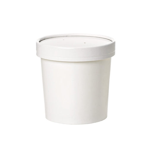 Vaso sopa de cartón con tapa 350ml A85mm - 25Uds