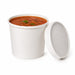 Vaso sopa cartón blanco para caliente/frío con tapa 960ml A140mm - 25Uds