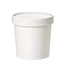 Vaso sopa cartón blanco para caliente/frío con tapa 960ml A140mm - 25Uds