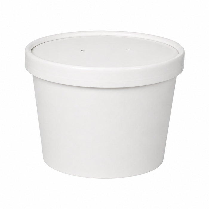 Vaso sopa de cartón con tapa 230ml A60mm - 25Uds