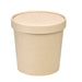 Vaso sopa cartón-fibra de bambú para caliente/frío con tapa 710ml A110mm - 25Uds