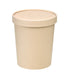 Vaso sopa cartón-fibra de bambú para caliente/frío con tapa 940ml A140mm - 25Uds