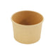 Tarrina de cartón kraft para caliente/frío 230ml Ø90mm A62mm - 50Uds