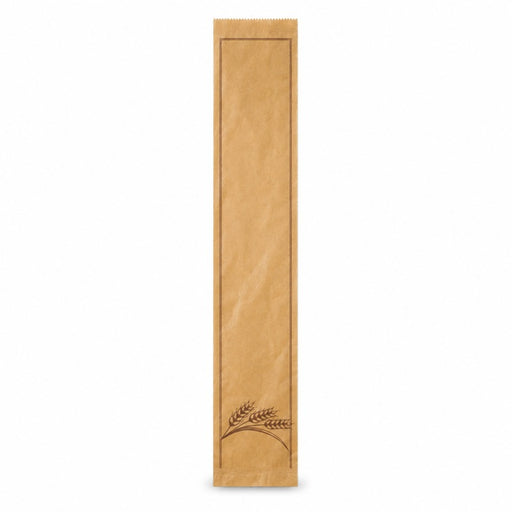 Bolsa de papel kraft decoración marrón para Pan 120x80mm A490mm - 1000Uds