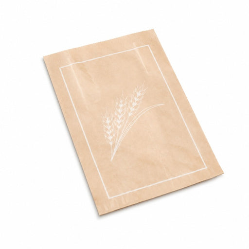 Bolsa de papel kraft decoración amarillo para Pan 140x60mm A360mm - 1000Uds