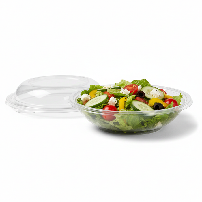 Combo Ensaladera redonda + tapa transparente 750ml Ø225mm - 25Uds