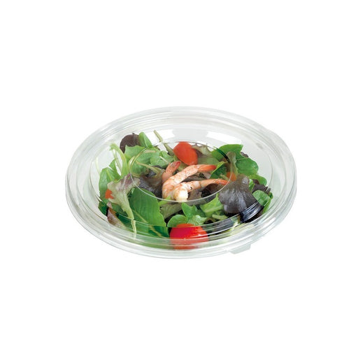 Combo Ensaladera redonda + tapa transparente 750ml Ø225mm - 25Uds