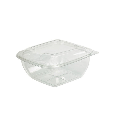 Combo Ensaladera cuadrada PET con tapa 1500ml 190x190mm A80mm - 150Uds