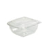 Combo Ensaladera cuadrada PET con tapa 1500ml 190x190mm A80mm - 150Uds