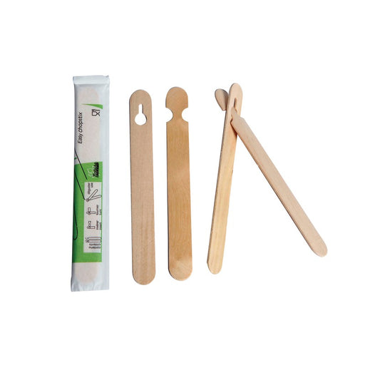 Palillos chinos de madera empaquetados por 2 unidades A150mm - 100Uds