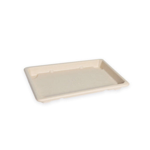 Bandeja sushi de pulpa con tapa transparente 167x117mm A40mm - 50Uds