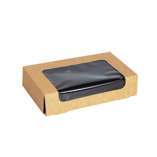 Caja de sushi con ventana antivaho para 12-14 piezas 179x106mm H40mm - 50Uds