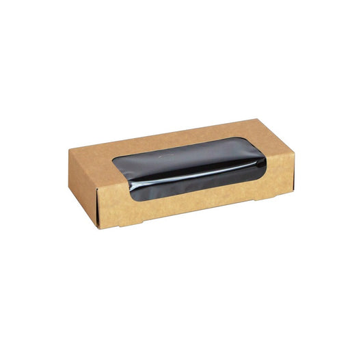 Caja de sushi con ventana antivaho para 6-8 piezas 167x72mm H35mm - 50Uds