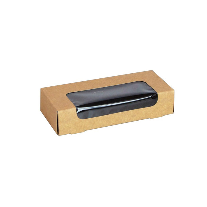 Caja de sushi con ventana antivaho para 6-8 piezas 167x72mm H35mm - 50Uds