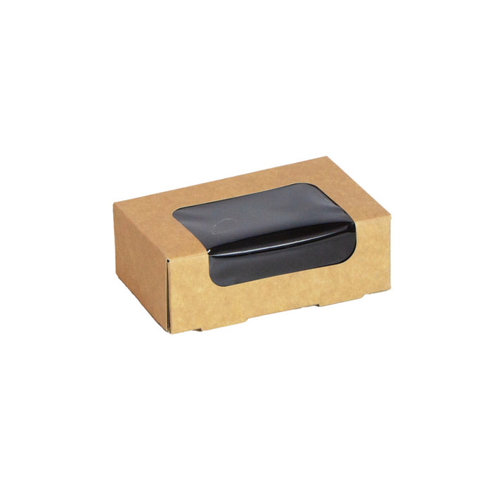 Caja de sushi con ventana antivaho para 4-6 piezas 120x70mm H40mm - 50Uds