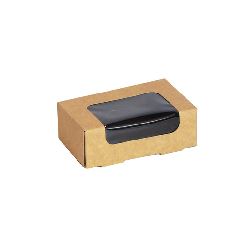 Caja de sushi con ventana antivaho para 4-6 piezas 120x70mm H40mm - 50Uds