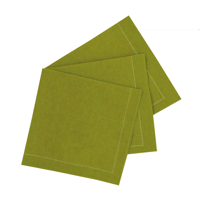 Servilleta de cocktail de algodón verde 200x195,2mm - 100Uds