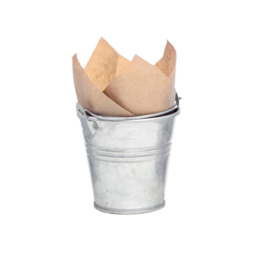 Mini cubo de metal 90ml A65mm - 24Uds