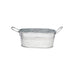 Mini bañera de metal 220ml 120x70mm A55mm - 6Uds