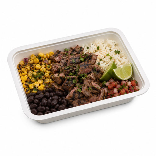 Bandeja de Pulpa laminado PLA sellable 750ml 190x137mm A40mm - 100Uds
