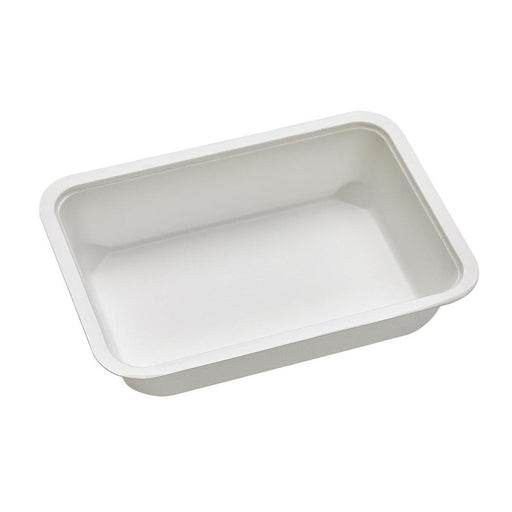 Bandeja de Pulpa laminado PLA sellable 750ml 190x137mm A40mm - 100Uds