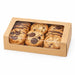Caja cartón kraft laminada con ventana 190x113mm A44mm - 50Uds