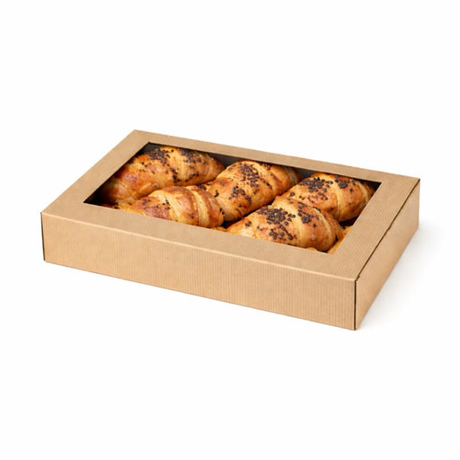 Caja rectangular con ventana 292x453mm A72mm - 25Uds