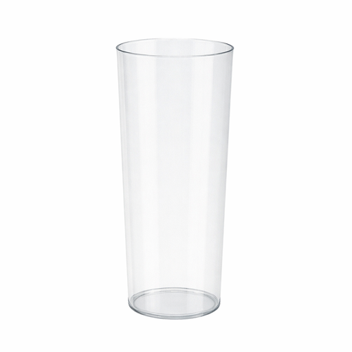 Vaso de tubo de plástico transparente reutilizable LONGDRINK 300ml A152mm - 10Uds