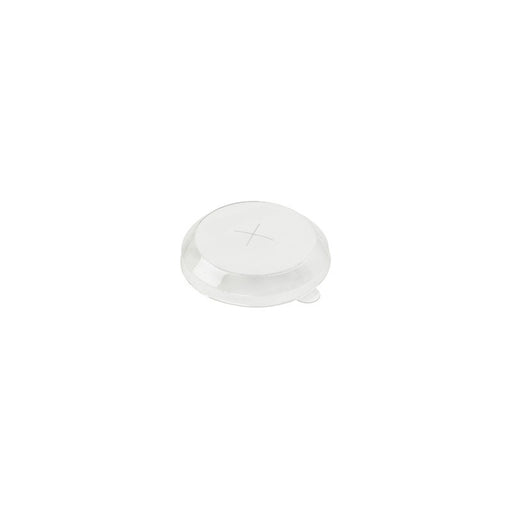 Tapa cúpula transparente de plástico agujero en cruz para 210VLONG30 Ø55mm - 500Uds