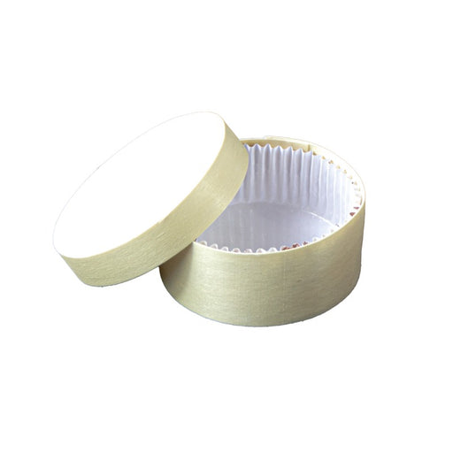 Caja redonda de madera FSC mix + papel de horno 200ml Ø89mm A42mm - 10Uds