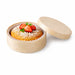 Caja redonda de madera FSC mix + papel de horno 271ml Ø100mm A42mm - 10Uds