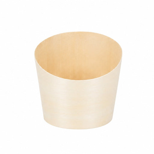 Vaso de madera inclinado 180ml A89mm - 25Uds