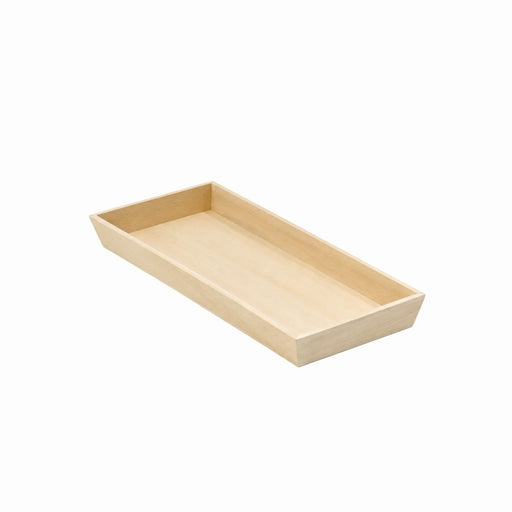 Bandeja rectangular de madera Noa 390x150mm A40mm - 10Uds