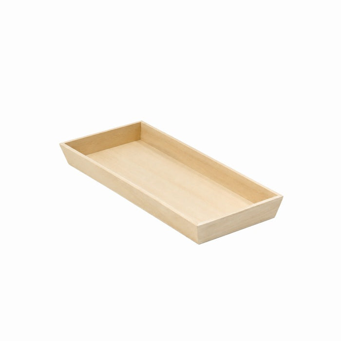 Bandeja rectangular de madera Noa 390x150mm A40mm - 10Uds