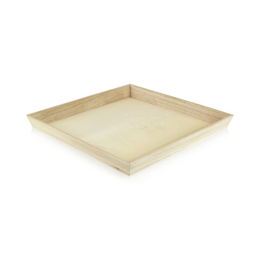 Bandeja cuadrada de madera Noa 310x310mm A40mm - 10Uds