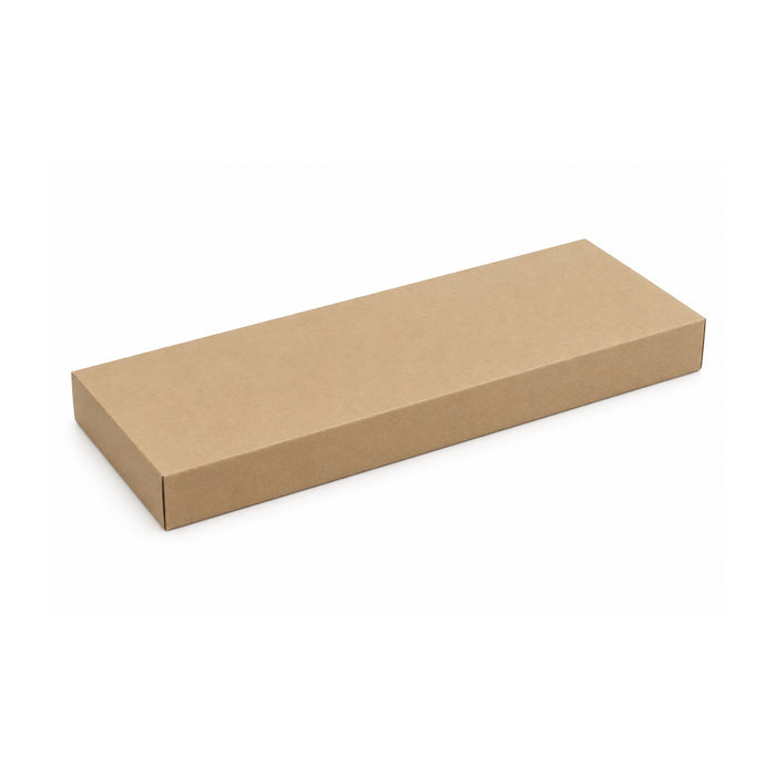 Tapa plana marrón de cartón Noa 390x150mm A60mm - 100Uds
