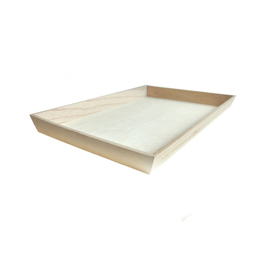 Bandeja rectangular de madera Noa 450x300mm A40mm - 10Uds