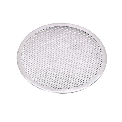 Rejilla redonda de aluminio para pizza con base perforada Ø254mm - 12Uds