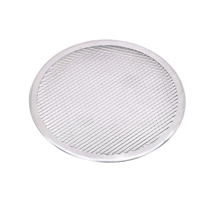 Rejilla redonda de aluminio para pizza con base perforada Ø254mm - 12Uds