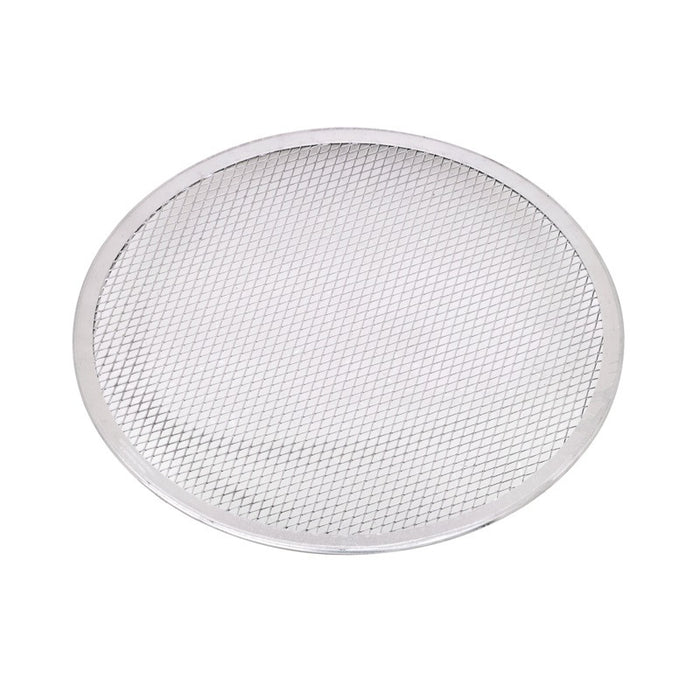 Rejilla redonda de aluminio para pizza con base perforada Ø330mm - 12Uds