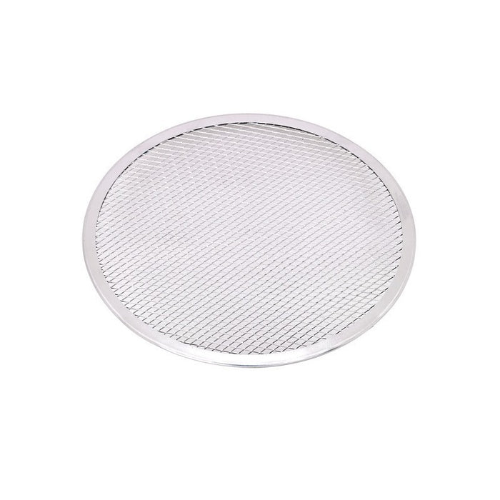 Rejilla redonda de aluminio para pizza con base perforada Ø355mm - 12Uds