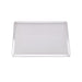 Rejilla rectangular de aluminio para pizza con base perforada 400x280mm A10mm - 12Uds