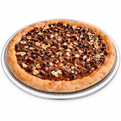 Rejilla redonda de aluminio para pizza con base perforada Ø406mm - 12Uds