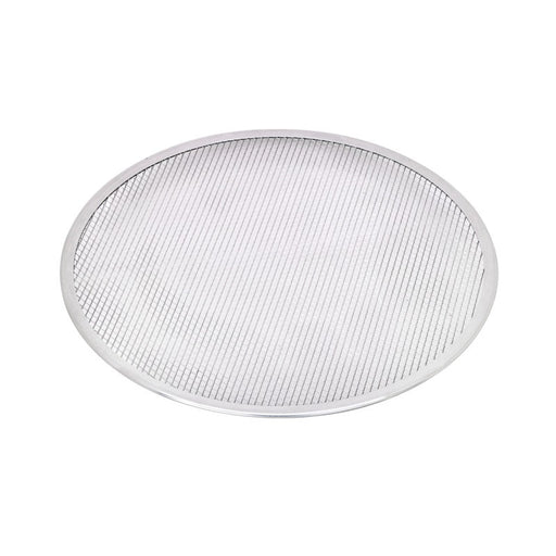 Rejilla redonda de aluminio para pizza con base perforada Ø406mm - 12Uds